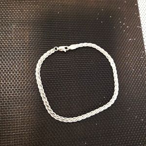 Silver anklet